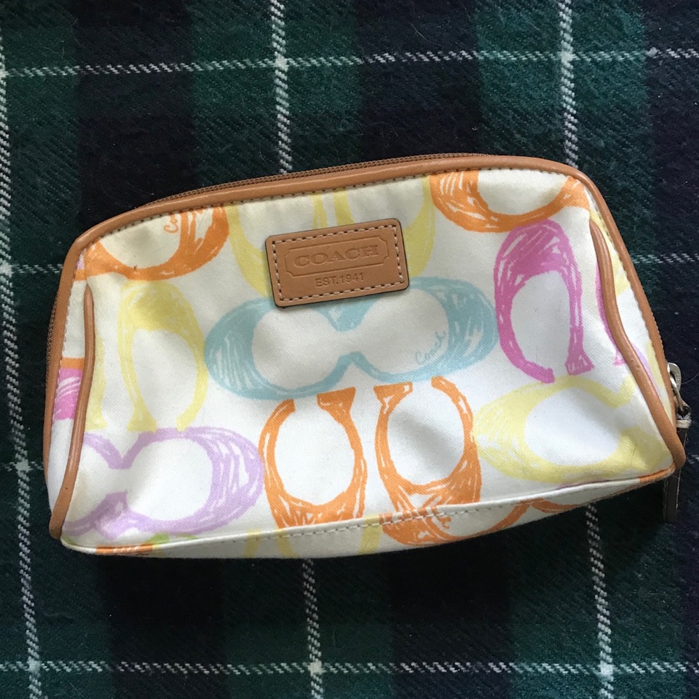 Coach makeup bag